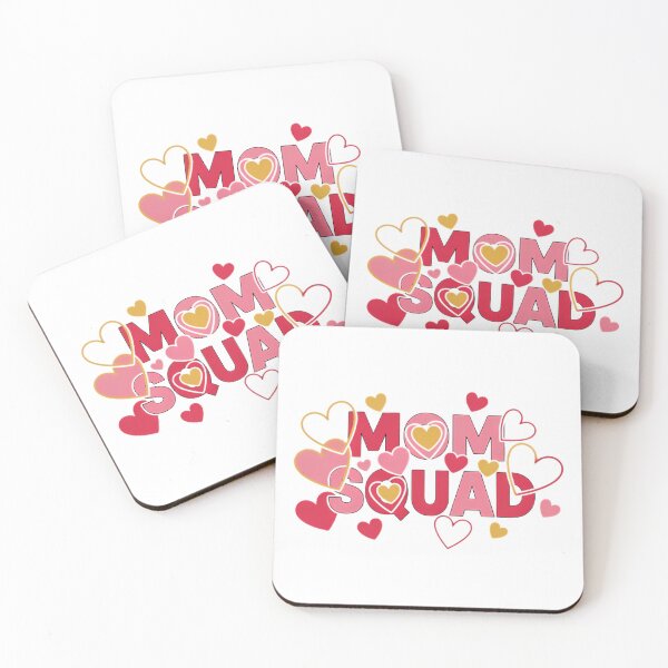 Item preview, Mom Squad Typography With Multiple Hearts designed and sold by pumsquare.