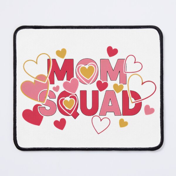 Item preview, Mom Squad Typography With Multiple Hearts designed and sold by pumsquare.