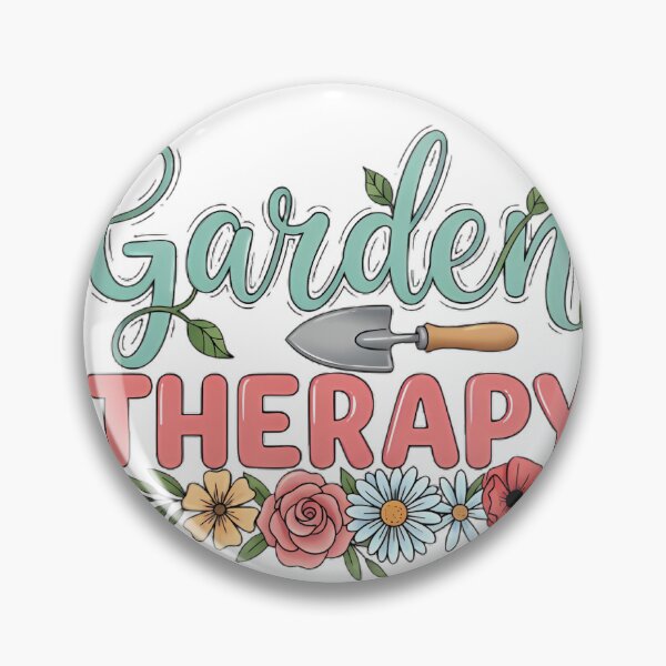 Item preview, Garden Therapy Typography With Trowel And Flowers Il designed and sold by pumsquare.