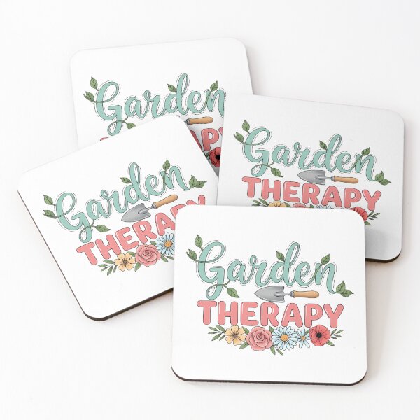 Item preview, Garden Therapy Typography With Trowel And Flowers Il designed and sold by pumsquare.