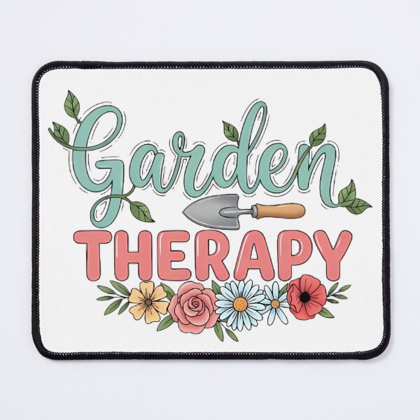 Item preview, Garden Therapy Typography With Trowel And Flowers Il designed and sold by pumsquare.