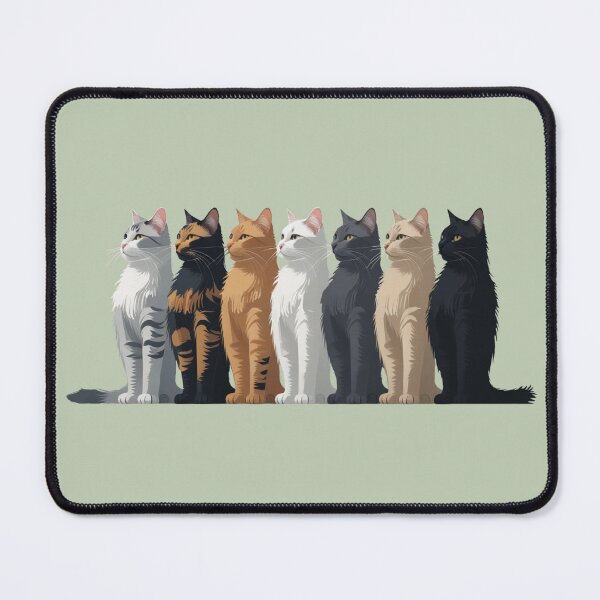 Item preview, Side View Crowd Cats — Packed Line Illustration MofuGyu Crowd Cats Collection designed and sold by LEO'S CREATURE れおずくりーちゃー.