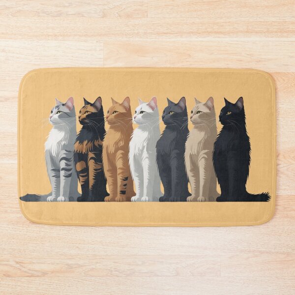 Item preview, Side View Crowd Cats — Packed Line Illustration MofuGyu Crowd Cats Collection designed and sold by LEO'S CREATURE　れおずくりーちゃー.