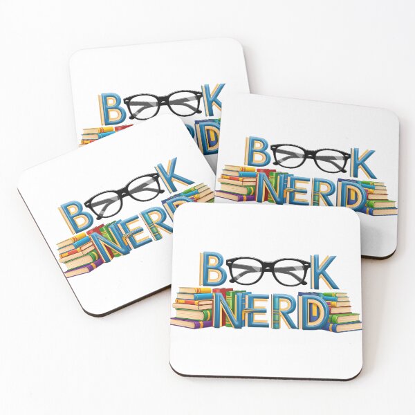Item preview, Book Nerd Typography With Glasses And Stack Of Books designed and sold by pumsquare.
