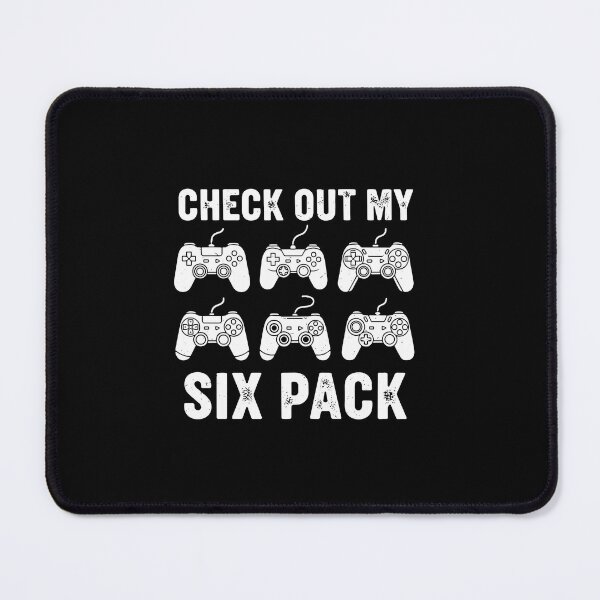 Item preview, Check Out My Six Pack Funny Gamer Video Game Controllers designed and sold by PopStars1993.