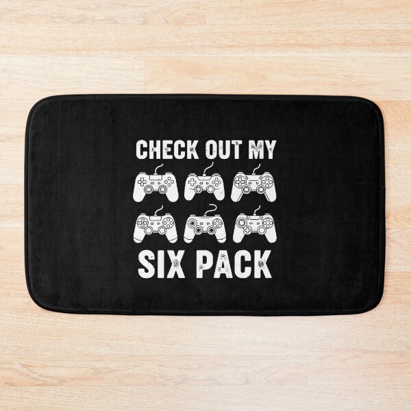 Item preview, Check Out My Six Pack Funny Gamer Video Game Controllers designed and sold by PopStars1993.