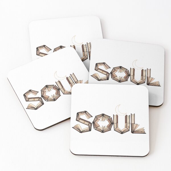 Item preview, Library Soul Typography With Books And Crescent Moon designed and sold by pumsquare.