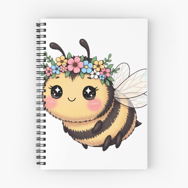 Item preview, Cute Bee With Flower Crown And Wings Kawaii Il designed and sold by pumsquare.