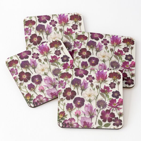 Item preview, Pressed flowers with white background  designed and sold by Anisha  Vaz.