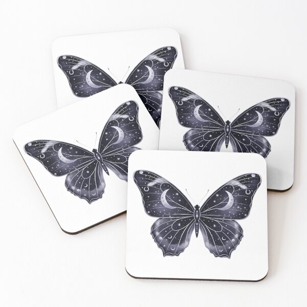 Item preview, Butterfly With Stars And Moon Pattern On Wings Mystical designed and sold by pumsquare.