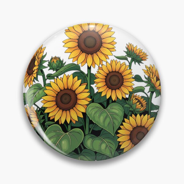 Item preview, Sunflower Garden With Multiple Blooms And Leaves Vibrant Sty designed and sold by pumsquare.
