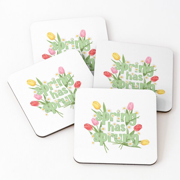 Item preview, Spring Has Sprung Typography With Tulips And Daisies designed and sold by pumsquare.