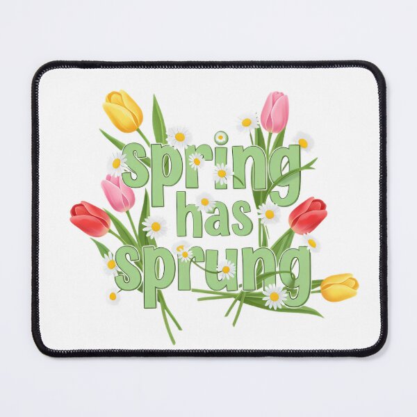 Item preview, Spring Has Sprung Typography With Tulips And Daisies designed and sold by pumsquare.