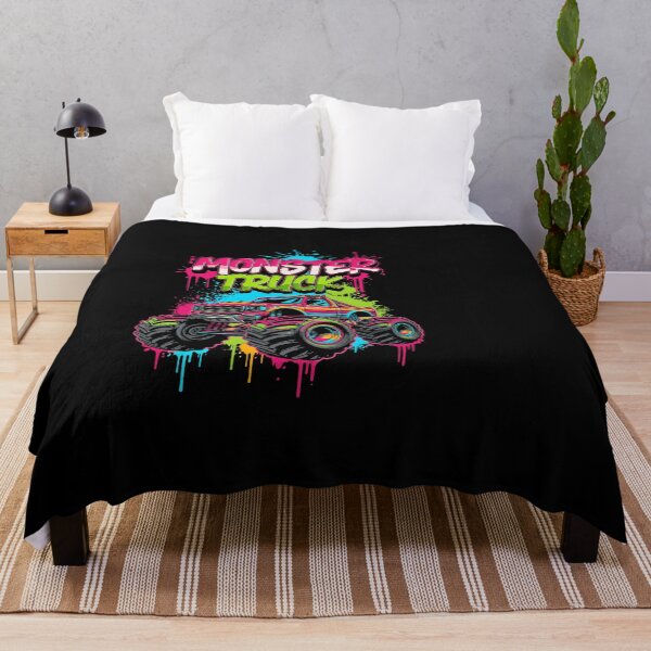 Item preview, Monster Truck Retro Colorful Graffiti Neon Vibrant Style designed and sold by PopStars1993.