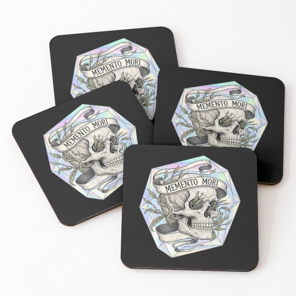Item preview, Memento Mori Skull and Dead Leaves designed and sold by nuel-art.