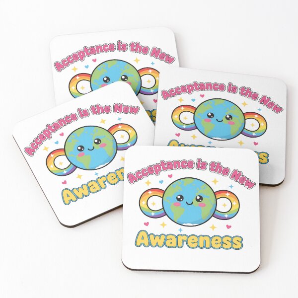 Item preview, Acceptance is the New Awareness – Neurodiversity Gift for Kids, Rainbow Infinity Autism ADHD Design designed and sold by MindScience4You.