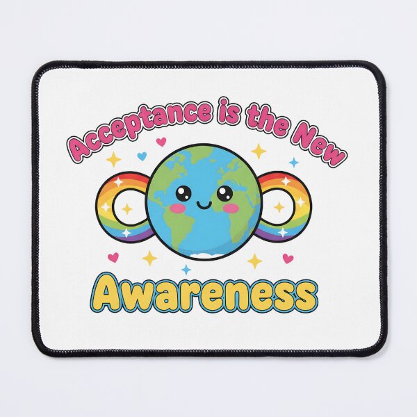 Item preview, Acceptance is the New Awareness – Neurodiversity Gift for Kids, Rainbow Infinity Autism ADHD Design designed and sold by MindScience4You.