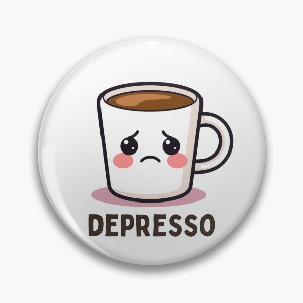 Item preview, Depresso Coffee Mug Kawaii Pun designed and sold by PunTeestic.
