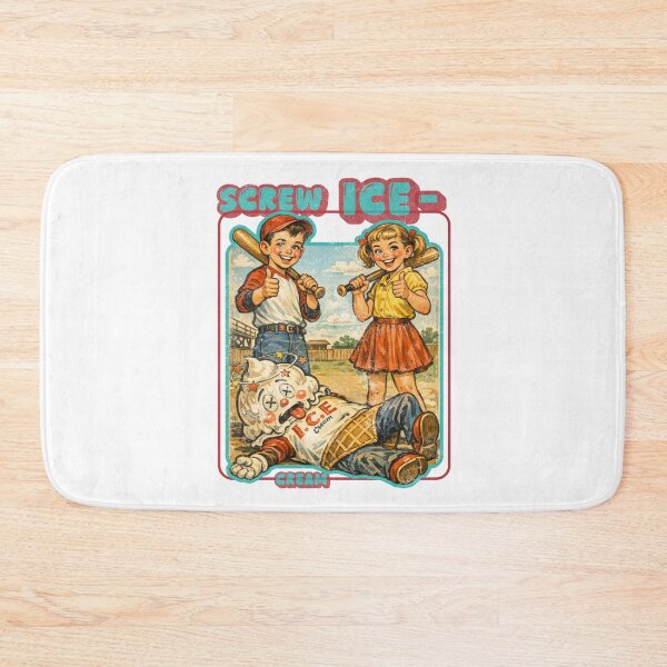 Item preview, I.C.E. Cream — Retro Political Pun Cartoon designed and sold by Nacho Average Designs.