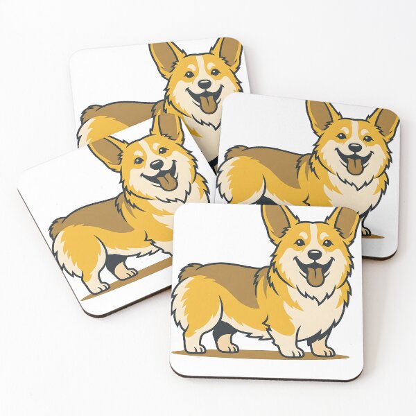 Item preview, Happy Cute Corgi Minimalist Sticker Art designed and sold by DigitalGremlin.