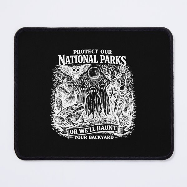 Item preview, Protect Our National Parks, Mothman Bigfoot Wendigo Ghost designed and sold by MargareteOH.