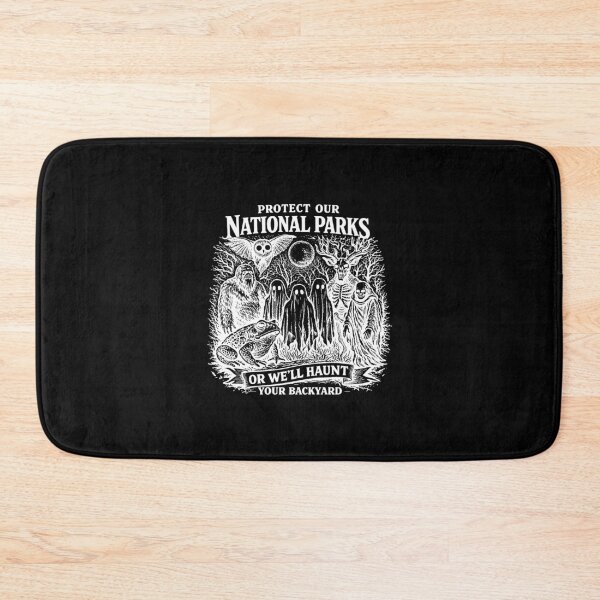 Item preview, Protect Our National Parks, Mothman Bigfoot Wendigo Ghost designed and sold by MargareteOH.