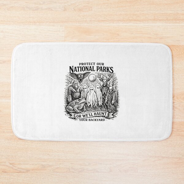 Item preview, Protect Our National Parks, Mothman Bigfoot Wendigo Ghost designed and sold by MargareteOH.