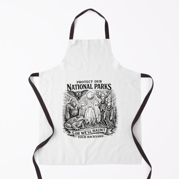 Item preview, Protect Our National Parks, Mothman Bigfoot Wendigo Ghost designed and sold by MargareteOH.