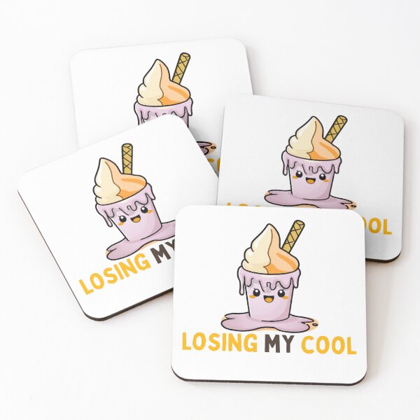 Item preview, Losing My Cool Kawaii Ice Cream Pun designed and sold by PunTeestic.