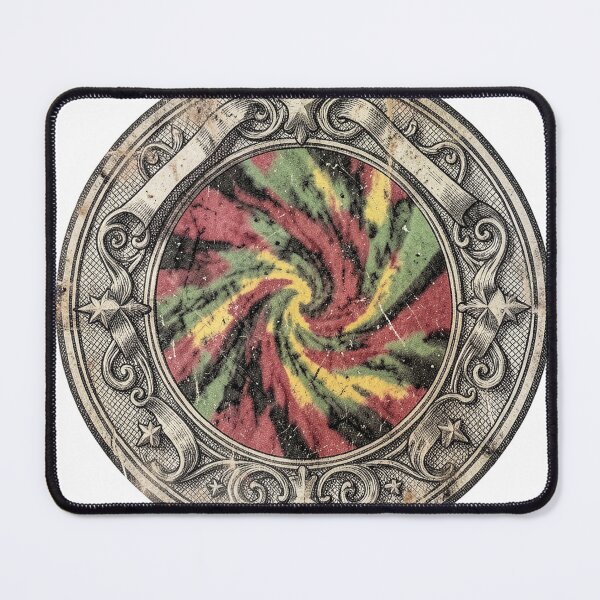 Item preview, Vintage Badge Swirling Tie-Dye Red Green Yellow Black designed and sold by Bloomkept.