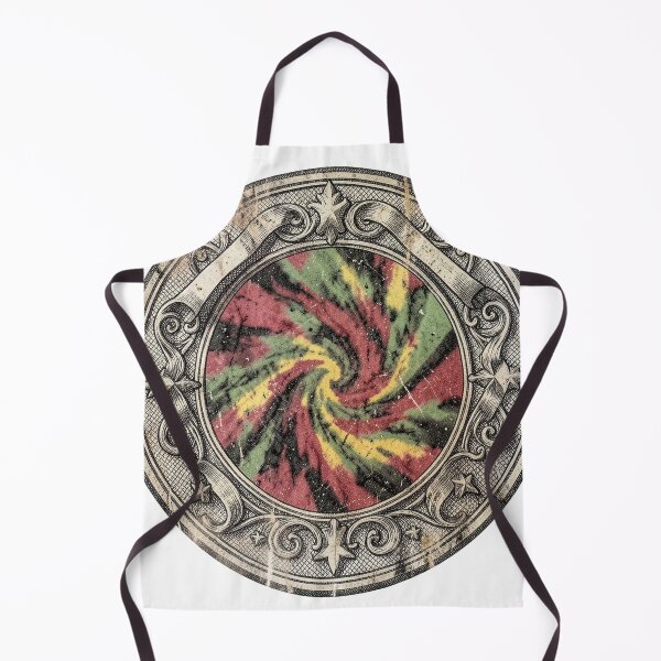 Item preview, Vintage Badge Swirling Tie-Dye Red Green Yellow Black designed and sold by Bloomkept.