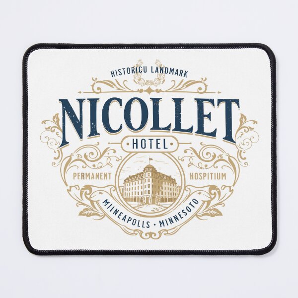 Item preview, Nicollet Hotel Vintage Logo T-Shirt designed and sold by Matinez Pink.