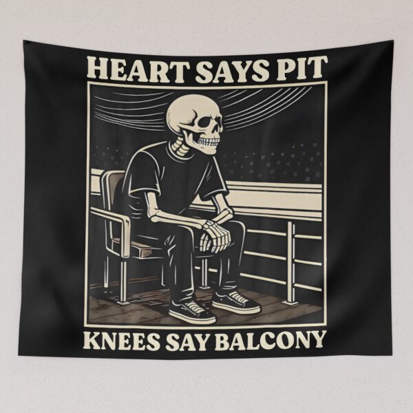 Item preview, Heart Says Pit Knees Say Balcony  designed and sold by lindaburn.