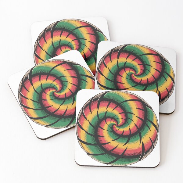 Item preview, Bold Traditional Tattoo Swirl Red Green Yellow Black designed and sold by Bloomkept.