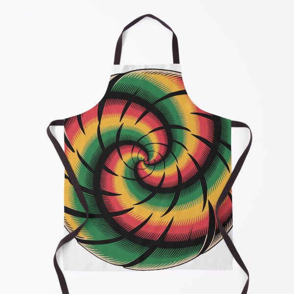 Item preview, Bold Traditional Tattoo Swirl Red Green Yellow Black designed and sold by Bloomkept.