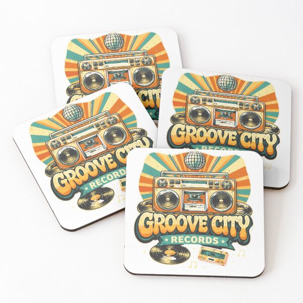 Artikelvorschau, Groove City Records Retro Boombox entworfen und verkauft von Matinez Pink.