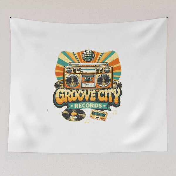 Artikelvorschau, Groove City Records Retro Boombox entworfen und verkauft von Matinez Pink.