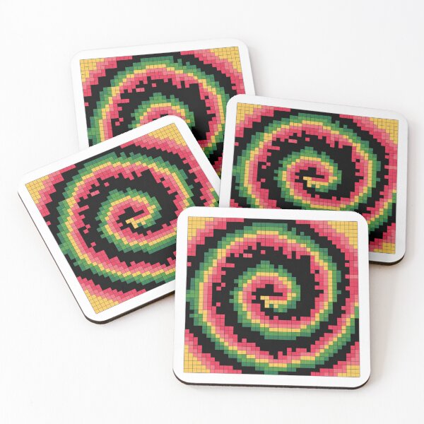 Item preview, Retro Pixel Art Swirling Tie Dye Pattern designed and sold by Bloomkept.