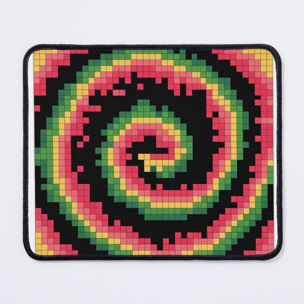 Item preview, Retro Pixel Art Swirling Tie Dye Pattern designed and sold by Bloomkept.