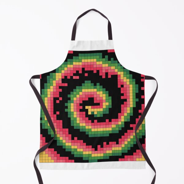 Item preview, Retro Pixel Art Swirling Tie Dye Pattern designed and sold by Bloomkept.
