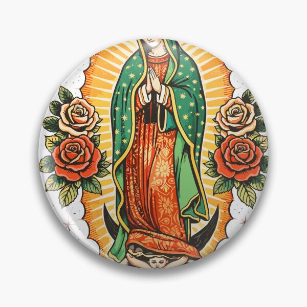 Item preview, Virgin of Guadalupe Tattoo Style T-Shirt designed and sold by Matinez Pink.