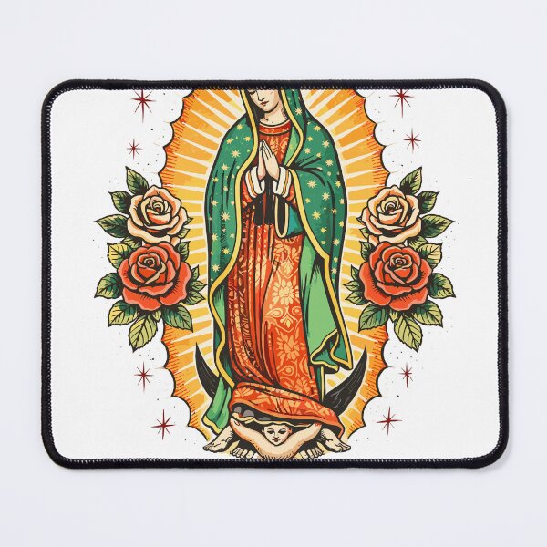 Item preview, Virgin of Guadalupe Tattoo Style T-Shirt designed and sold by Matinez Pink.