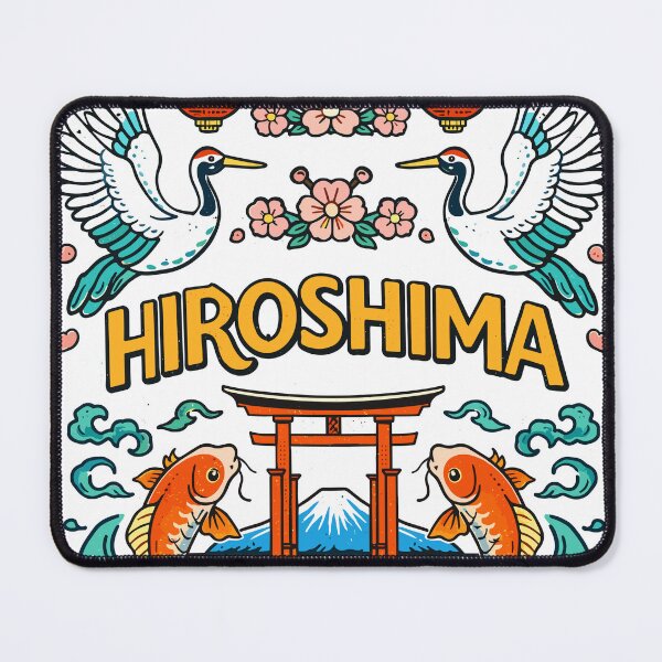 Item preview, Hiroshima Japanese Crane Koi T-Shirt designed and sold by Matinez Pink.