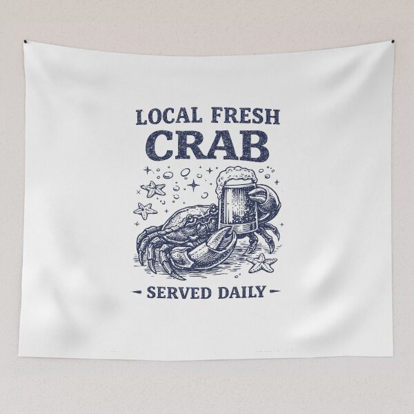 Item preview, Fresh Crab Beer T-Shirt designed and sold by Matinez Pink.