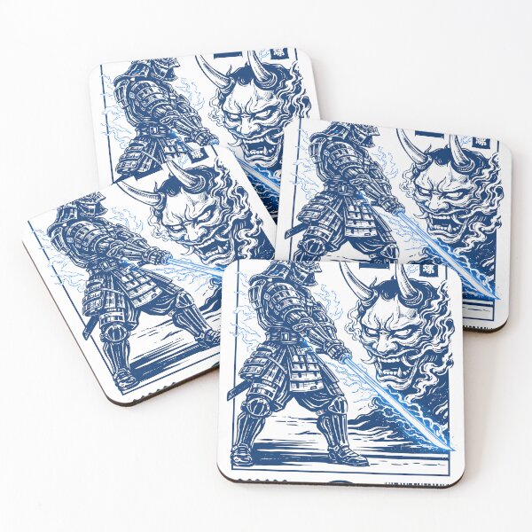 Item preview, Samurai vs. Oni T-Shirt designed and sold by Matinez Pink.
