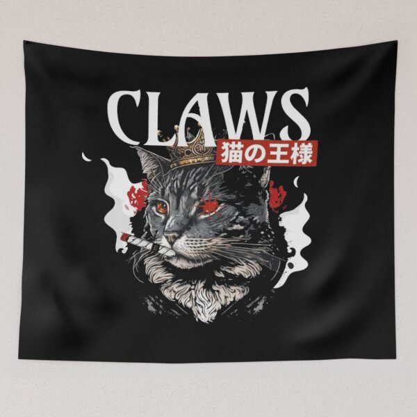 Item preview, CLAWS King of Cats - Edgy Japanese Streetwear Aesthetic designed and sold by GenZFashion000.