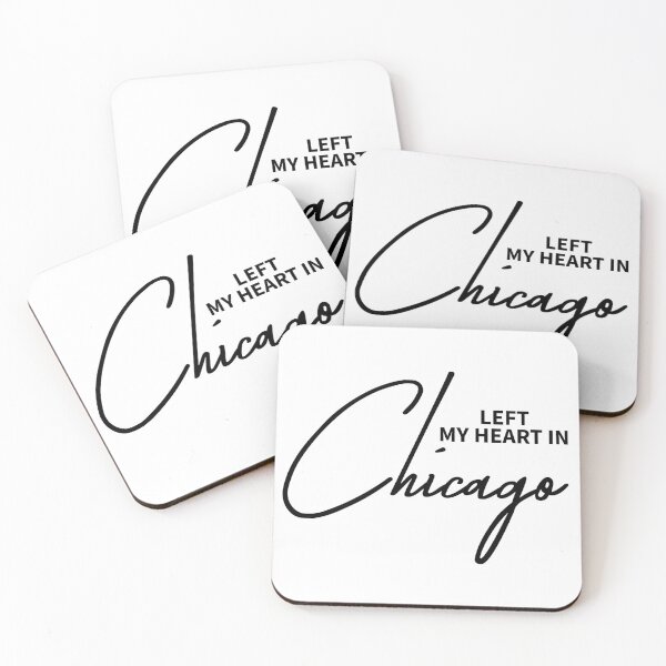 Item preview, Left My Heart In Chicago - Aesthetic Midwestern Travel Quote designed and sold by ReggieDior.
