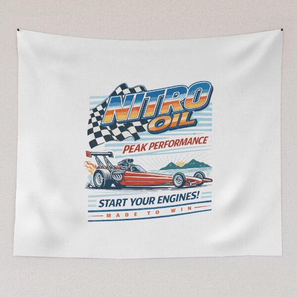 Item preview, Nitro Oil Drag Racing T-Shirt designed and sold by Matinez Pink.