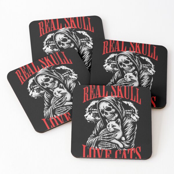 Item preview, Real Skull Love Cats - Gothic Grim Reaper & Cat Graphic designed and sold by GenZFashion000.