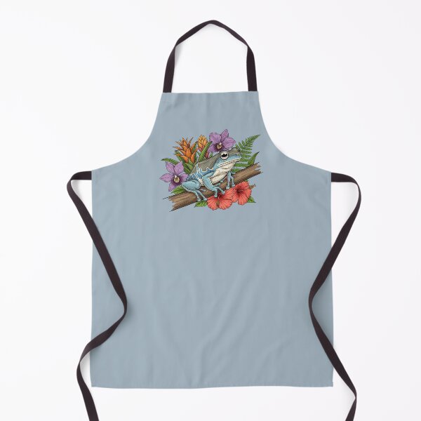 Item preview, Amazon Milk Frog on Branch with Tropical Flowers designed and sold by BirdsnStuff.